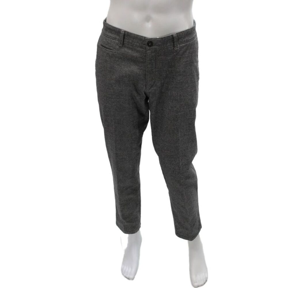 Brax Feel Good Mens Wool Chino Pants Gray Button Size 34